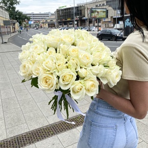 Букет из 51 розы Аваланж (40 см) в Красногорске