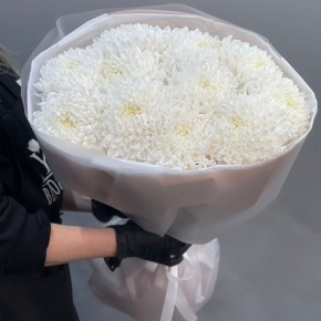 Букет из 11 белых хризантем  в Красногорске