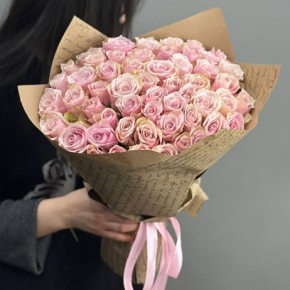 Букет из 51 пастельной розы (40 см) в Красногорске