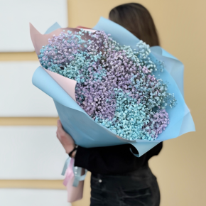 Букет "Радуга" из 15 гипсофил в Красногорске