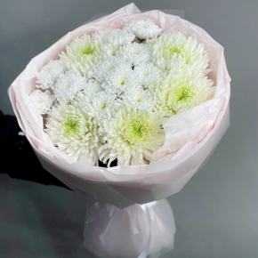 Букет из микса белых хризантем Магнум в Красногорске