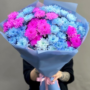 Букет "Матильда" из 15 кустовых хризантем в Красногорске