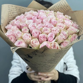 Букет из 51 пастельной розы (40 см) в Красногорске