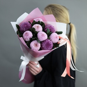 Букет из 9 нежных хризантем Момоко в Красногорске