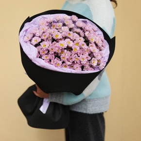 Стильный букет из 11 хризантем сантини в Красногорске