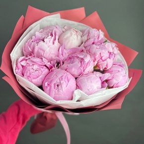 Букет из 11 пионов Сара Бернар в Красногорске