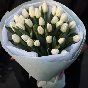Букет из 31 белого тюльпана в Красногорске