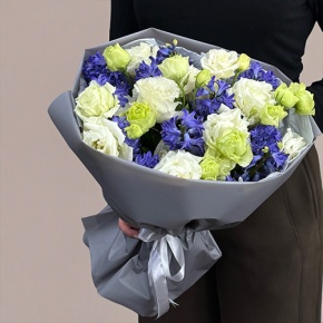 Букет из ароматных гиацинтов и эустом в Красногорске