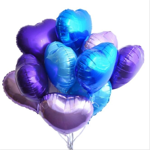Сердце фиолетовое фольгированный шар с гелием (45 см) в Красногорске