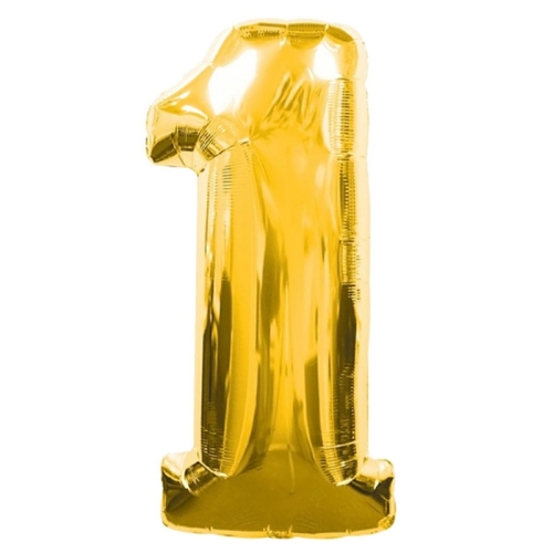 Шар гелиевый цифра 1 (40х102 см) в Красногорске