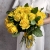 Букет из 25 лимонных роз с рускусом (40 см) в Красногорске Букет из 25 лимонных роз с рускусом (40 см) в Красногорске