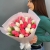 Букет из 25 кораллово-белых тюльпанов в Красногорске