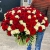 Букет 151 роза красный и белый микс (60 см) в Красногорске Букет 151 роза красный и белый микс (60 см) в Красногорске