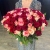 Букет 151 роза красный микс (50 см) в Красногорске
