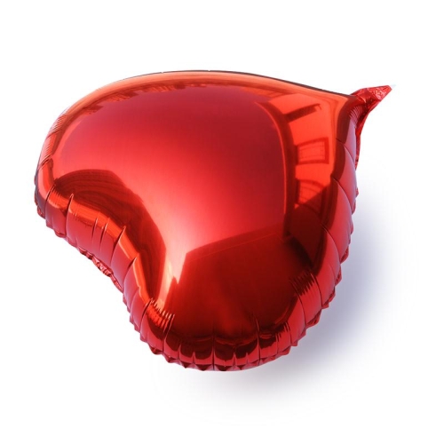 Сердце красное фольгированный шар с гелием (45 см) в Красногорске